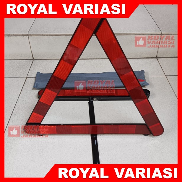 Segitiga Pengaman Reflektor Merah Mobil Mogok