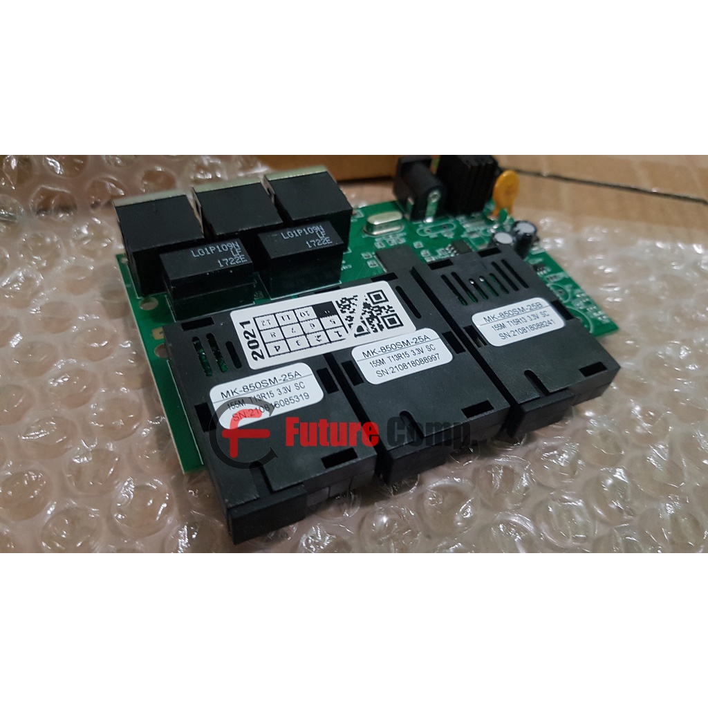 Media Converter 3F3E Board Only 3 Port FO dan 3 Port Eth