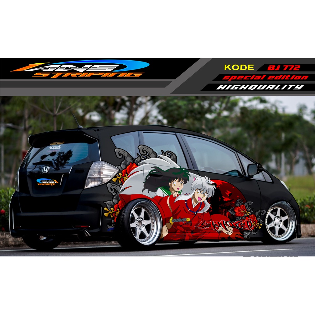 DECAL STICKER MOBIL HONDA BRIO AGYA JAZZ AVANZA YARIS / DECAL STICKER MOBIL JAZZ / STIKER MOBIL