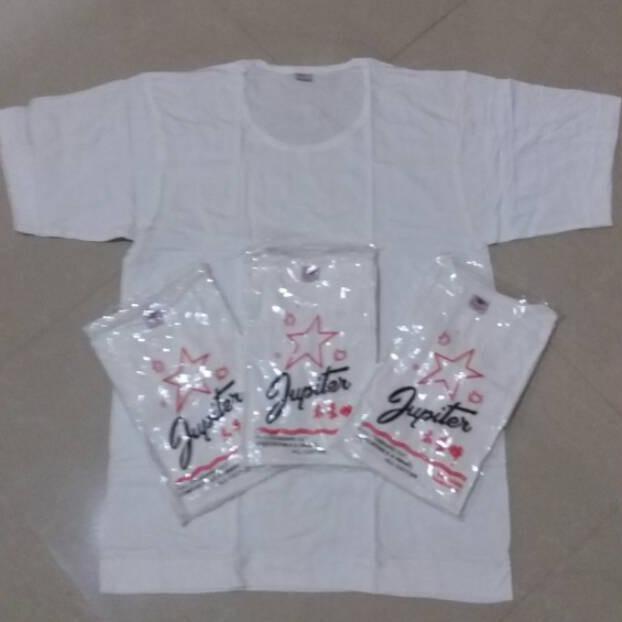 yu✾Best↑ Kaos Dalam Pria KAtun Model Singlet Dan Oblong Merk Jupiter Dan Swan Warna Putih Polos 39 ✾