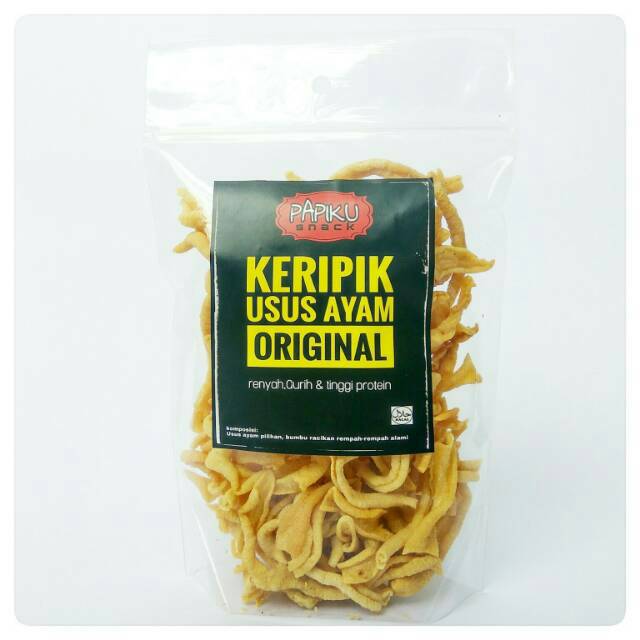 

Hot sale...!! Keripik Usus Ayam Tanpa Tepung Kripik Usus KETO/DEBM