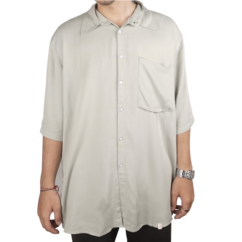 Taka Oversized Shirt - Sage Green