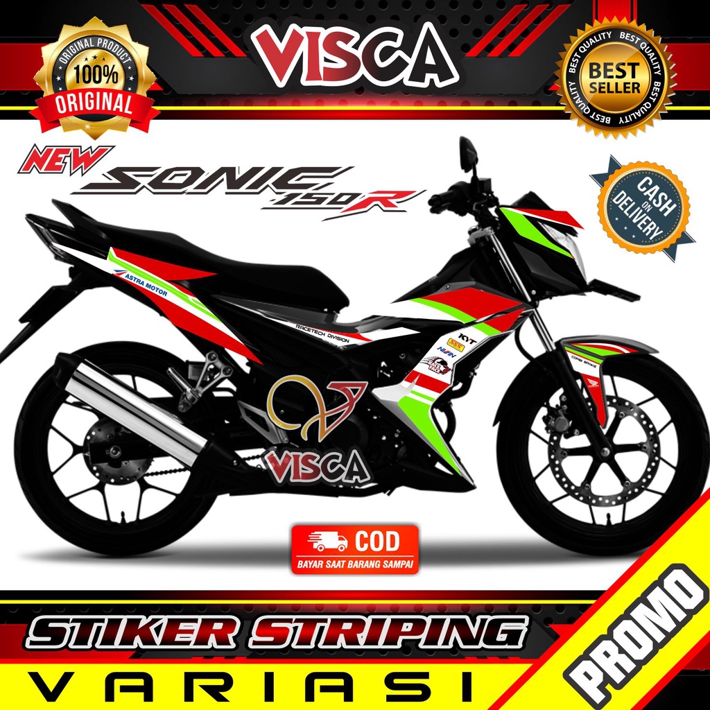 Striping Sonic 150r  -  Sticker Striping Variasi Lis Sonic 150r - Striping Hologram Sonic 150r - Rac