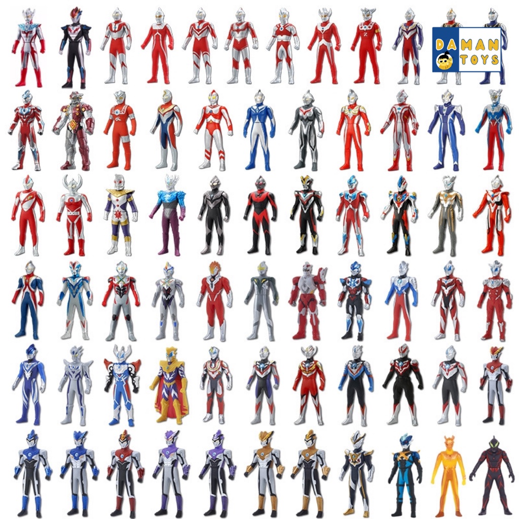 Mainan Robot Ultraman Zero Geed Ginga Trigger 13 cm Blind Box Bonus Kartu