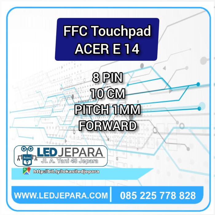 Kabel Flexible Touchpad Laptop ACER E14 ACER E5 ACER E5473G 8 Pin 10 CM Lebar 9MM Searah Forward