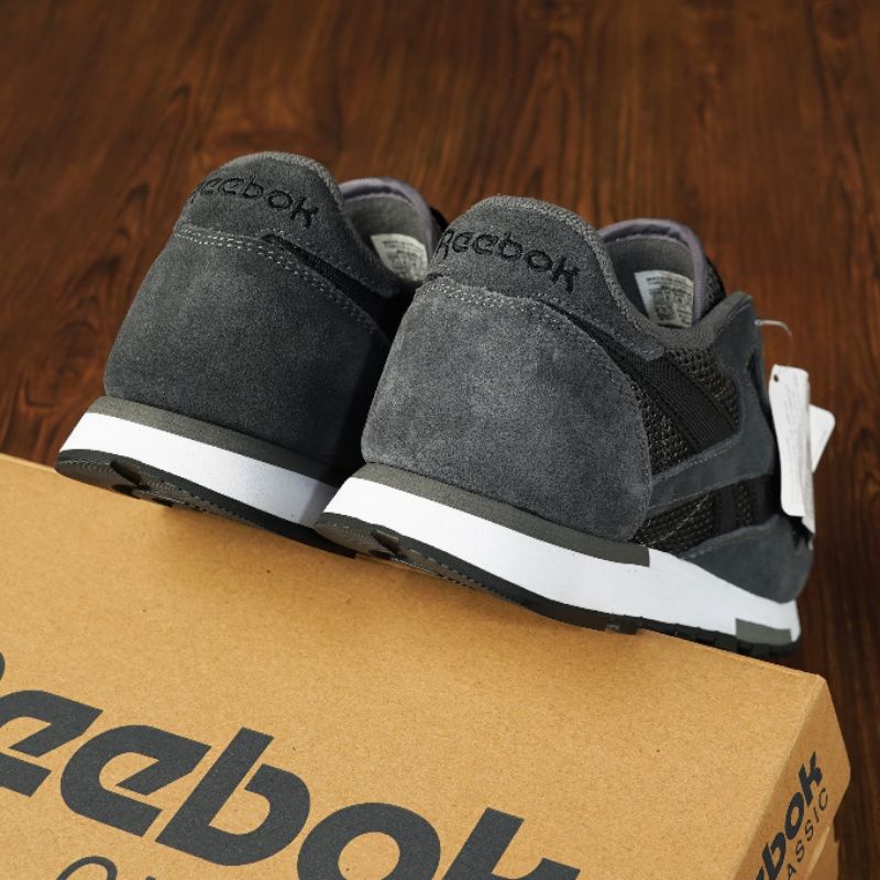 Reebok Leather Utility Grey White Black