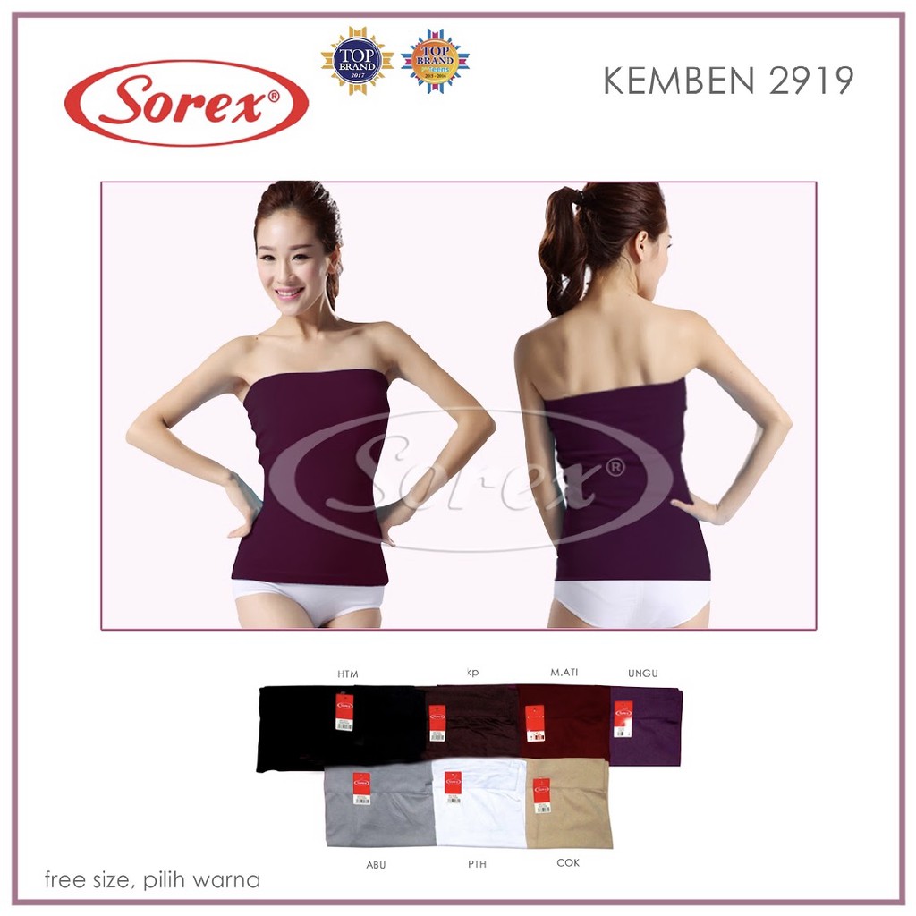 KEMBEN SOREX KEMBEN PANJANG TUBE CROP 2919 GROSIR ECER KAMISOL CAMISOL TERMURAH ORI