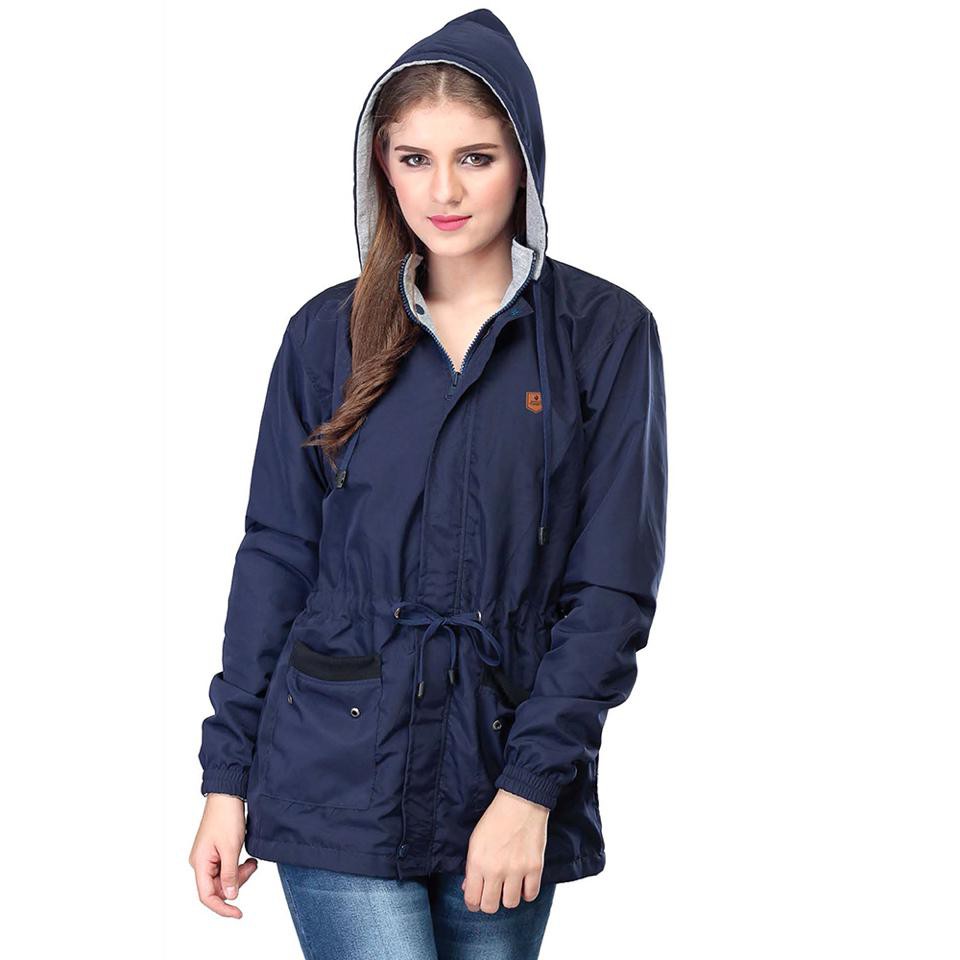 3SMD37 Jaket Parka Navy Biru Dongker IF Wanita Cewek 3SMD37 Jaket Parka Navy Biru Dongker IF Wanita Cewek