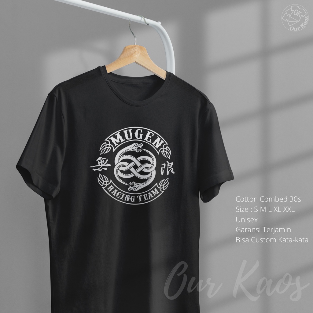 Kaos Baju Pria High And Low Movie Logo Mugen Racing Team Cowok Cewek Japanese Film T-shirt Tulisan J