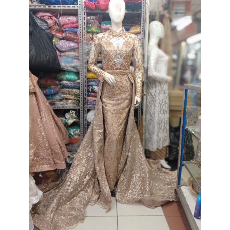 Gaun Slim Payet Moca,RoseGold,Ijo Wardah,Putih,BabyBlue,Gold,Silver,Navy
