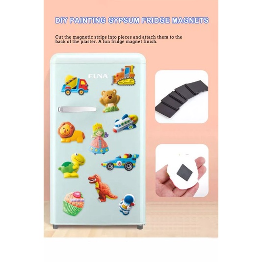 BIANCA - Prakarya Mould Anak Magnet Kulkas / Paint Gypsum For Kids