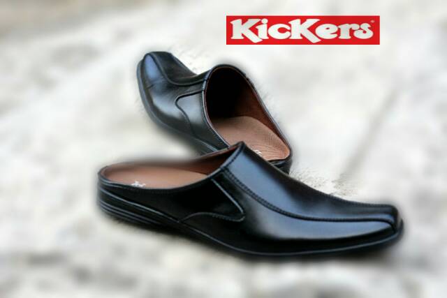 DISKON 50% !! Sepatu Pria Bustong Casual Slop Formal Pantofel Kerja