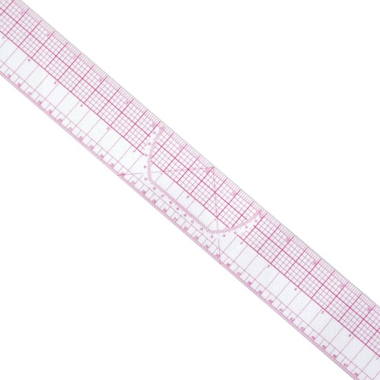 Penggaris Jahit - Quilting Ruler Lurus B-97 (Transparan)