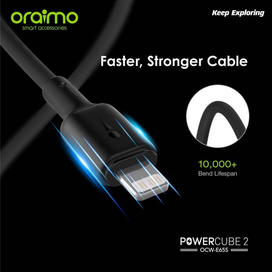 CHARGER ORAIMO LIGHTNING KIT OCW-65S PLUS L53 ID 2A FAST CHARGING