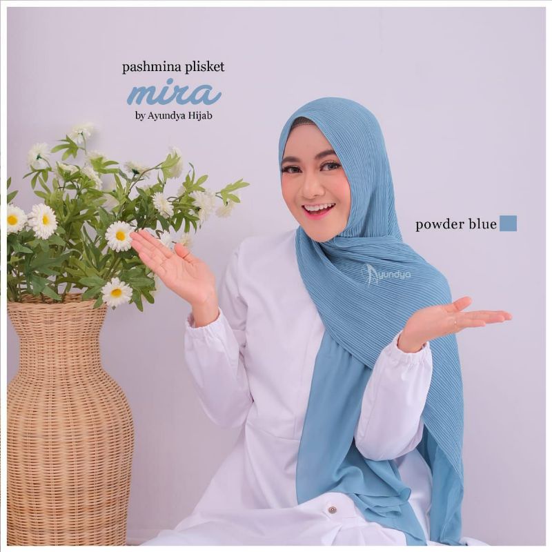 HIJAB PASHMINA PLISKET MIRA ORIGINAL AYUNDYA