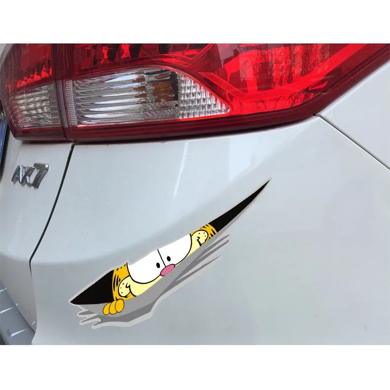 Stiker Motif Kartun 3D anti Gores Untuk Mobil