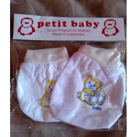 12 PCS Sarung tangan kaki bayi newborn / Sarung Tangan Bayi FUNNY KIDS PUTIH