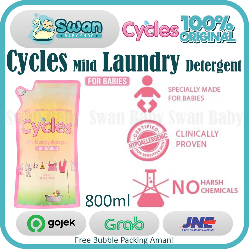 Cycles Mild Cycle Laundry Detergent Refill 800ml - REFILL 800ml