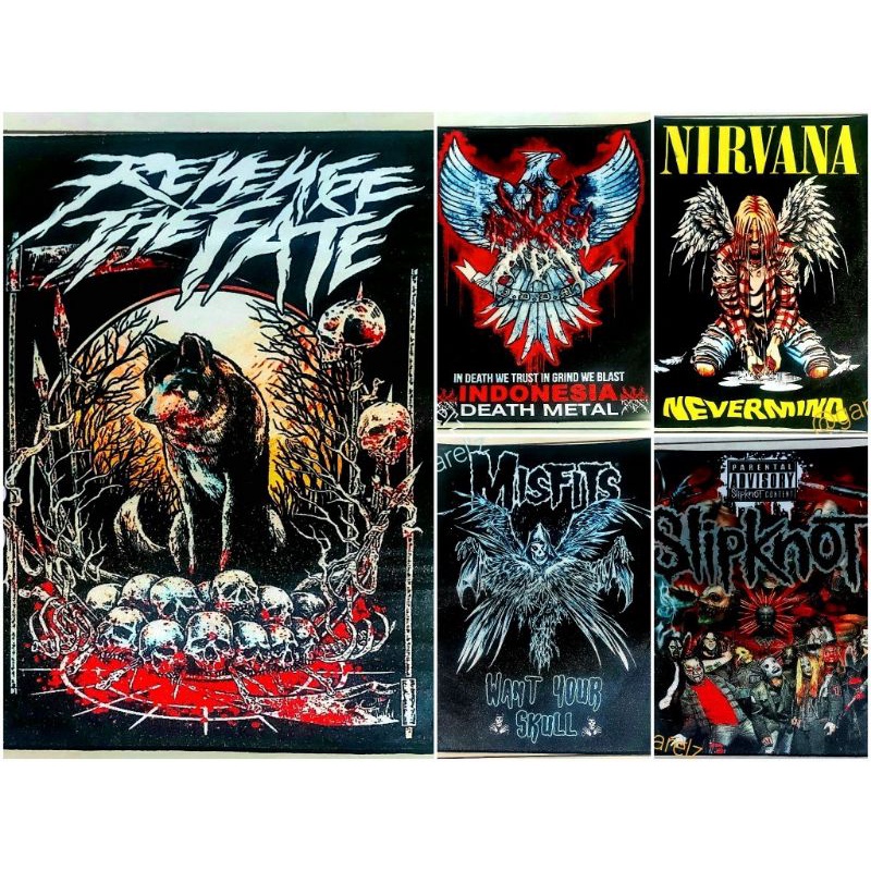 BACKPACTH PUNGGUNG BAND EMBLEM MUSIK EMBLEM BAND METAL EMBLEM PUNK PACTH SABLON PACTH BORDIR EMBLEM 