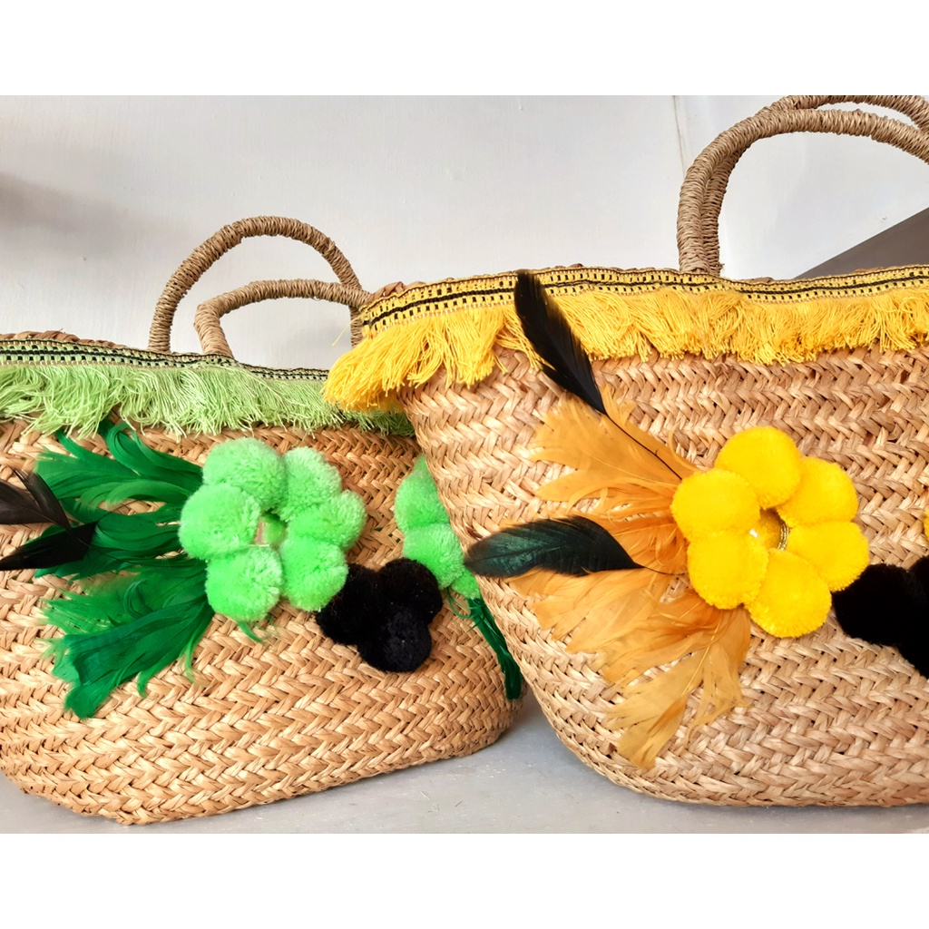 Handmade Handbag - Flower//Tas Anyaman Rotan Wanita//Tas Wanita - Handmade