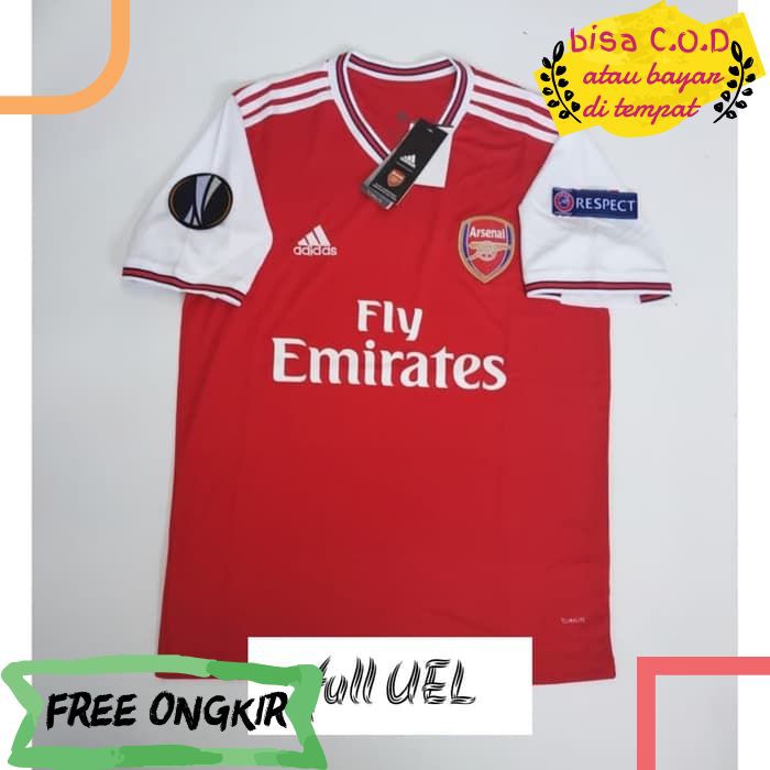 [COD]100 FULL PATCH UEL JERSEY FUTSAL BOLA BAJU OLAHRAGA ARSENAL ORIGINAL 2020 GRADE KAOS PRIA