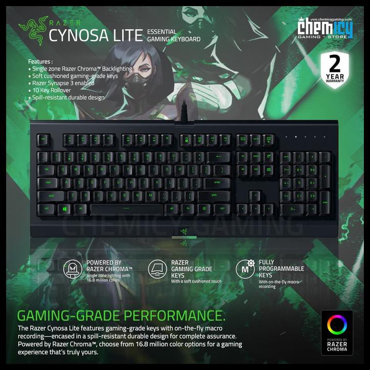Razer Cynosa Lite Chroma Rgb Gaming Keyboard