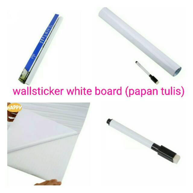 

Baru Wallsticker White Board ( Pengganti Papan Tulis) Ukuran 45Cmx2Meter