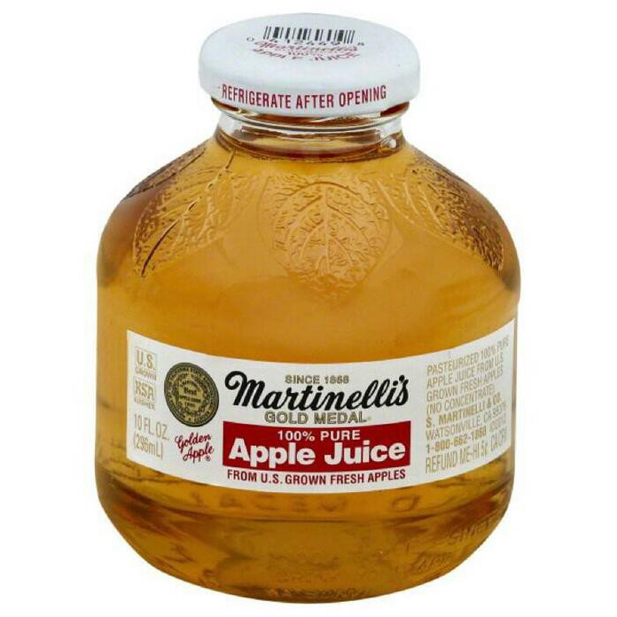 

MARTINELLI'S APPLE PURE 100% JUICE APEL JUS IMPORT MARTINELLIS MINI