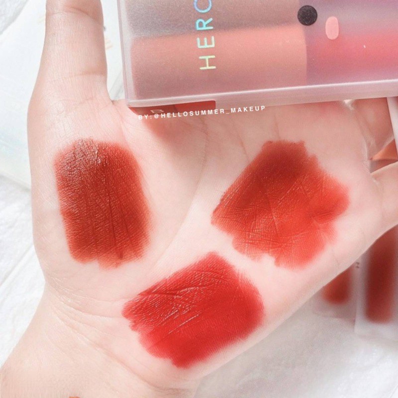 [ORI THAILAND] Her Orange Fluffy Velvet Matte Lipgloss Tahan Lama