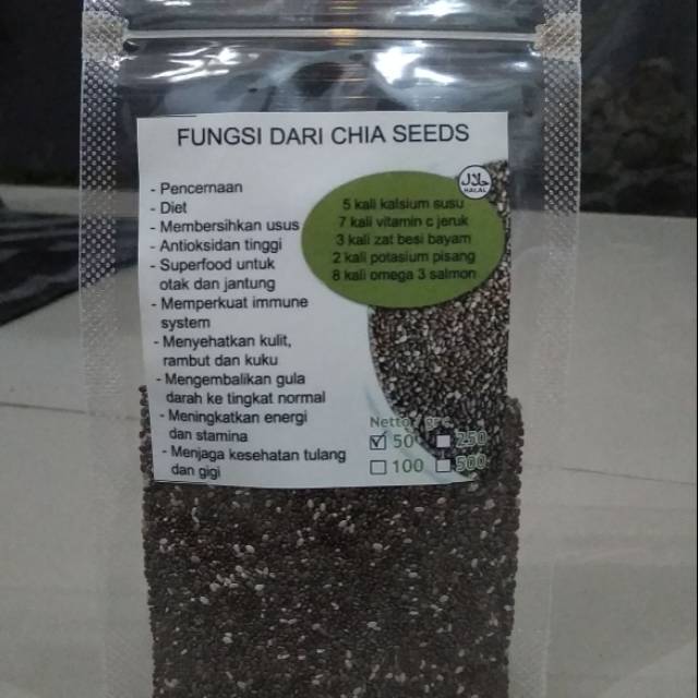 

Black Chiaseed 50gr/100gr 10rb/20rb