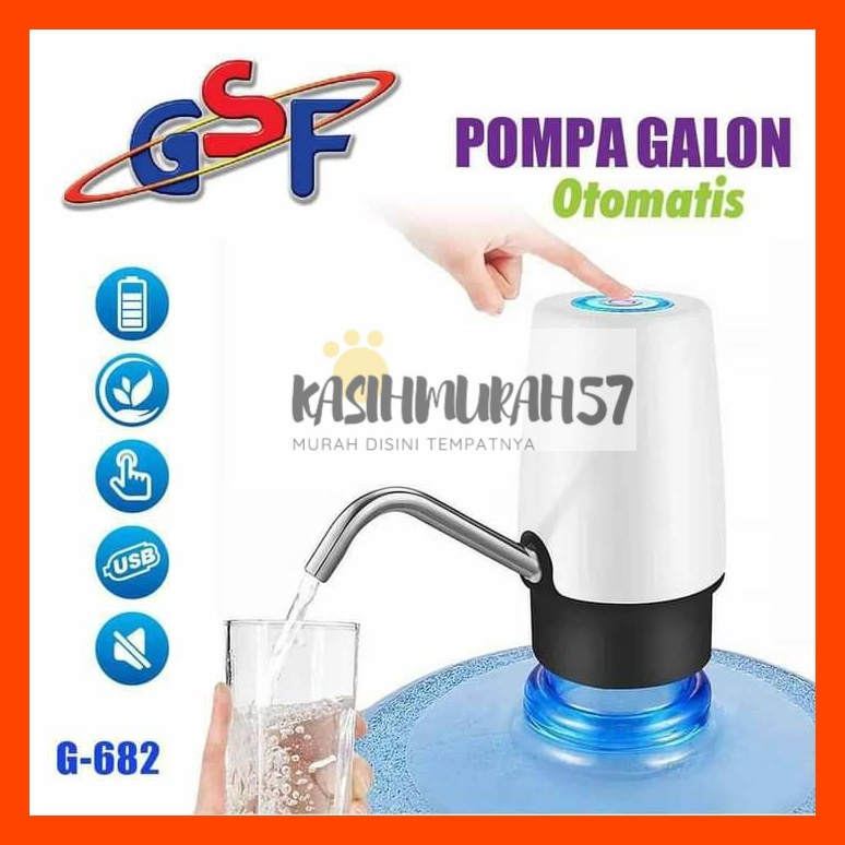 POMPA GALON ELEKTRIK GSF G-682 SENSOR OTOMATIS / POMPA AIR GALON AQUA ELEKTRIK WATER PUMP RECHARGEABLE GSF G-682 / GSF G682 / GSF 682