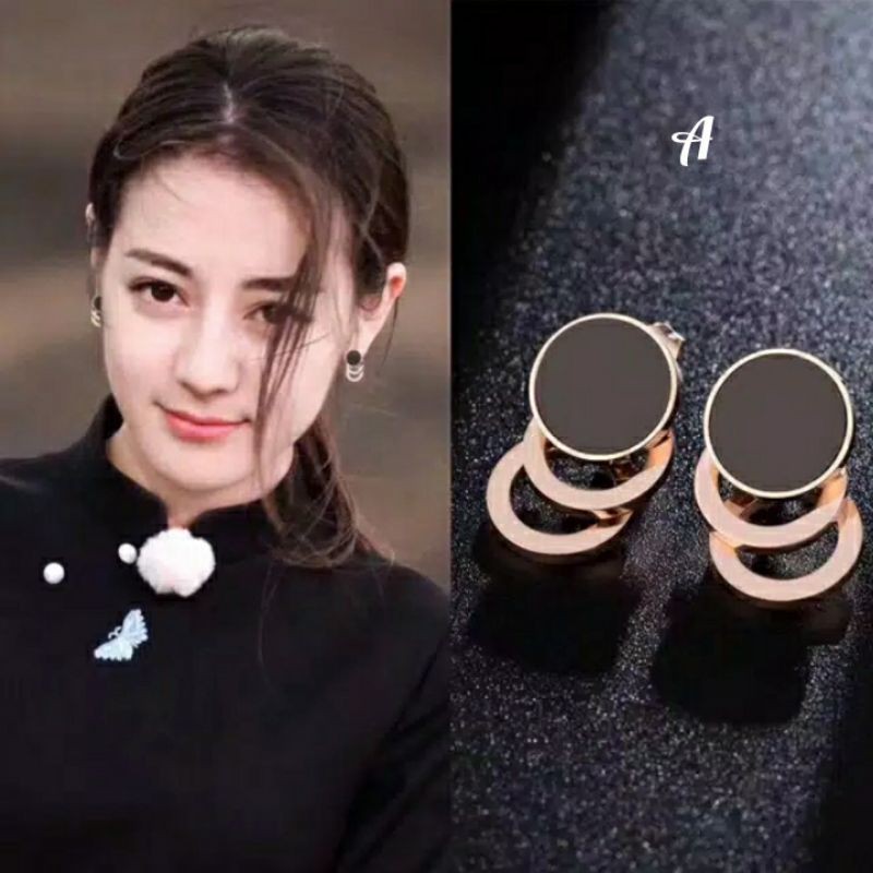 Anting korea titaasli anti karat tidak alergi