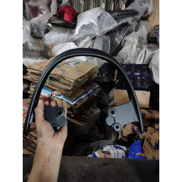 behel jok honda scoopy k2f 2021-2022 original hitam dof behel belakang pegangan tangan