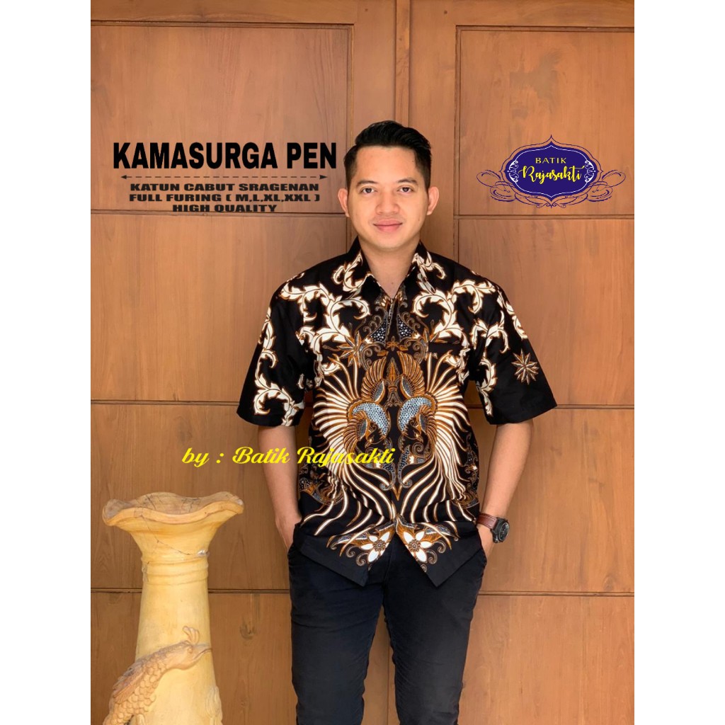 KAMASURGA  RAJASAKTI KEMEJA BATIK SOLO PRIA LENGAN PENDEK LAPIS FURING ATASAN BATIK PREMIUM MODERN KATUN HALUS BAHUWIRYA  BANAMITRA BANAMITRA PUTIH BANGSAWAN BAYU PUTRA BERLIAN BIRU BHARATAYUDA BIMASENA BIRENDRA BIRU INDAH BRAHMAKERTA BRAHMAKERTA MERAH