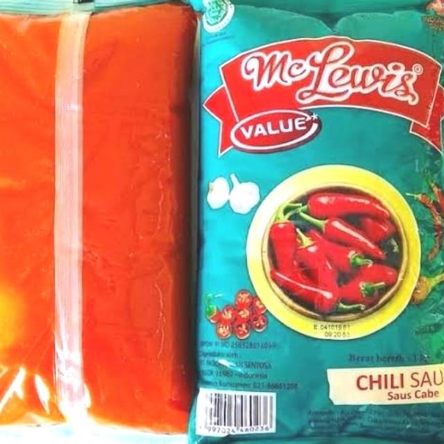 

Mc Lewis Saus cabe 1kg / Chili saus / saos pedas