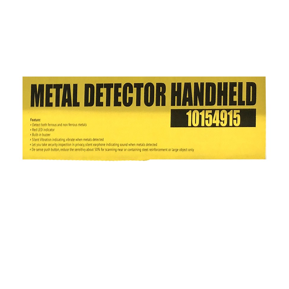 Krisbow Metal Detector Handheld 10154915 Alat Deteksi Benda Logam untuk Satpam Security