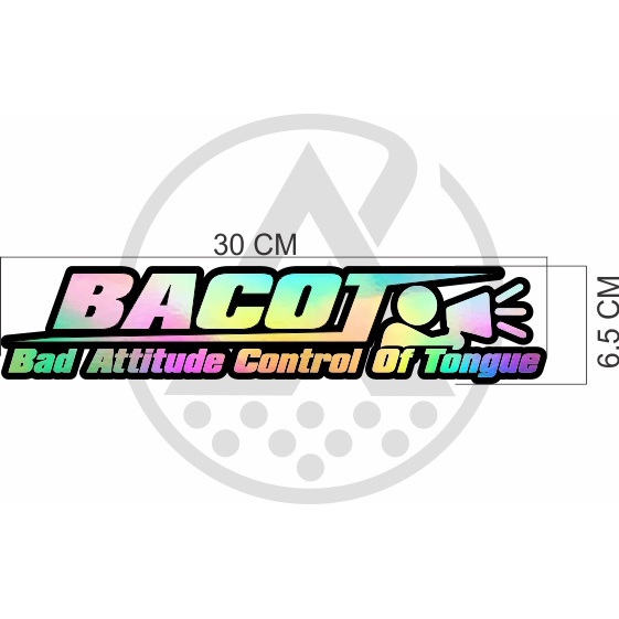 cutting sticker HOLOGRAM BACOT