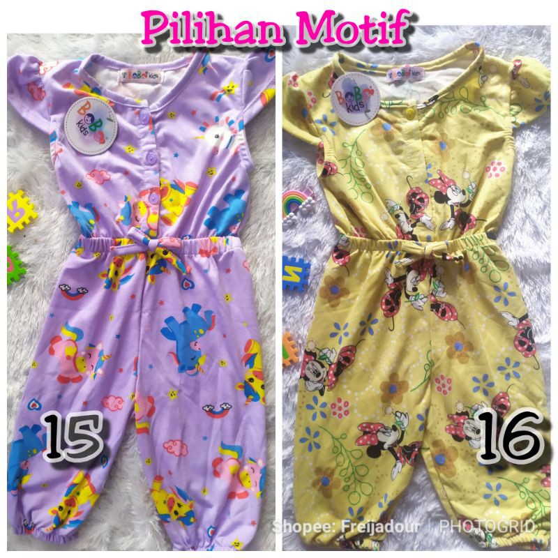 BEBAS PILIH MOTIF JUMPSUIT Panjang Anak Bobokids Baju Anak Jumper Motif