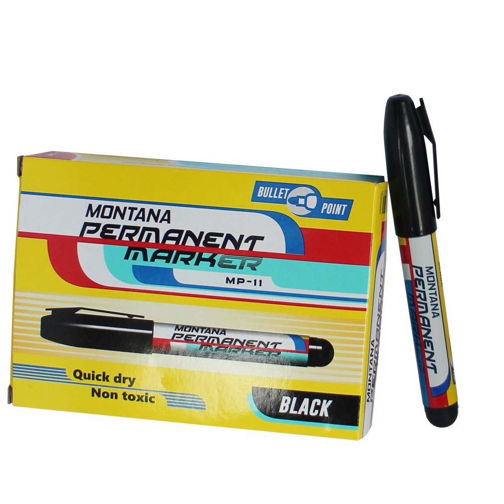 

Spidol Permanent Marker Warna Hitam