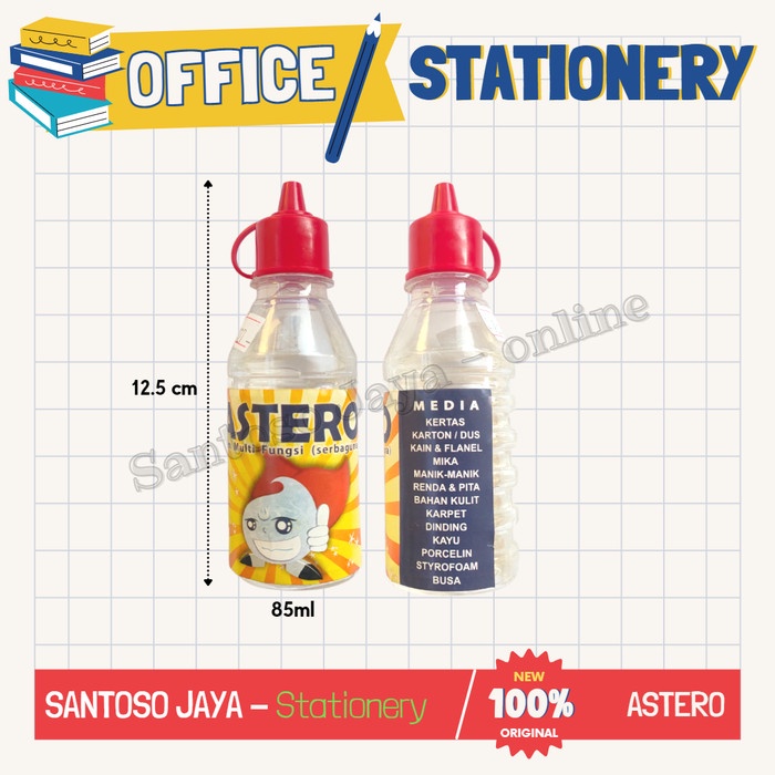 

Lem Cair ASTERO 85ml - Liquid Glue ASTERO Lem Serbaguna