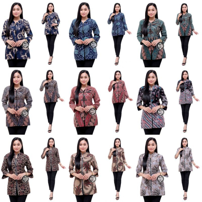 Atasna Batik Wanita PPBTK07 Modern Batik Cassual Atasanbatik Wanitabatik /Atasanwanita/Atasanbatik