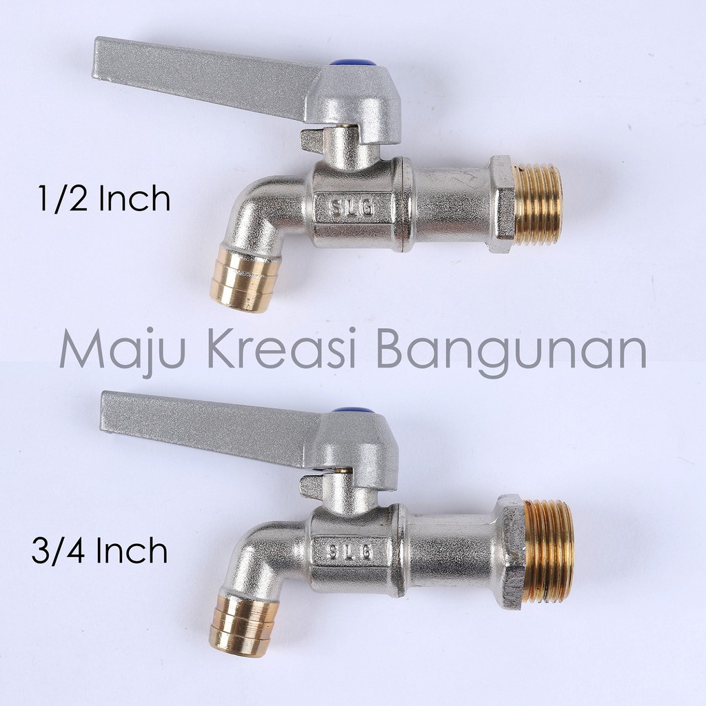 Kran Taman Kuningan Soligen Keran Air A08 A 08 Engkol Bola 1/2&quot; 3/4&quot; 1/2 Inch Inci 3/4 Inch Inci