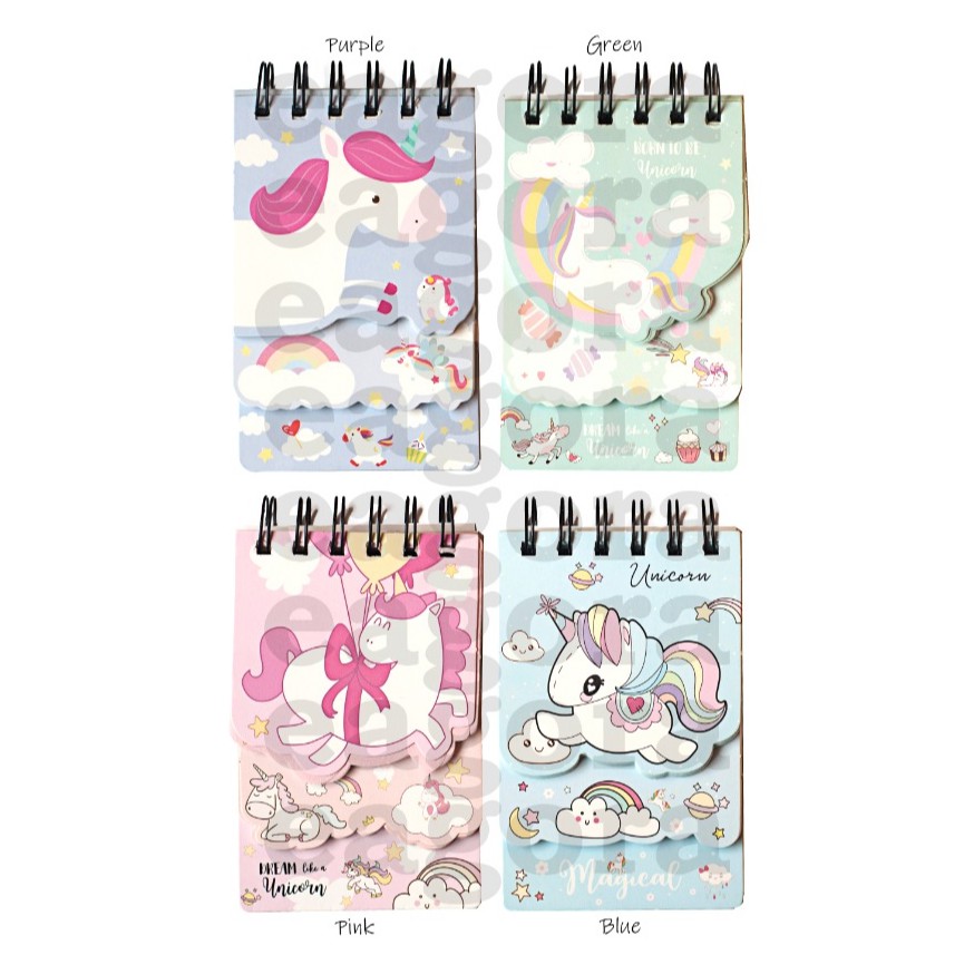 

Notebook Spiral Unicorn 3 Susun Buku Catatan Lucu Notepad