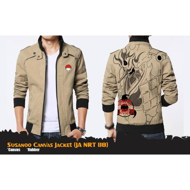 Jaket Susanoo Canvas / Jaket Naruto / Jaket Canvas / Jaket Anime / Susanoo / Jaket Sasuke
