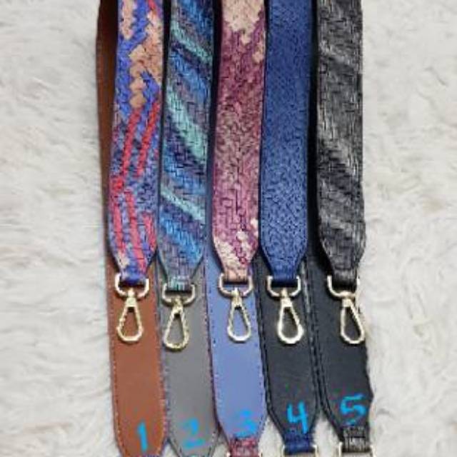 Snake skin pu leather bag straps