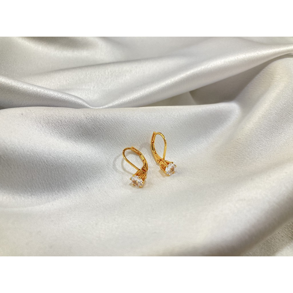 Anting Desi Lapis Emas Anti Karat Aksesoris Perhiasan 18K