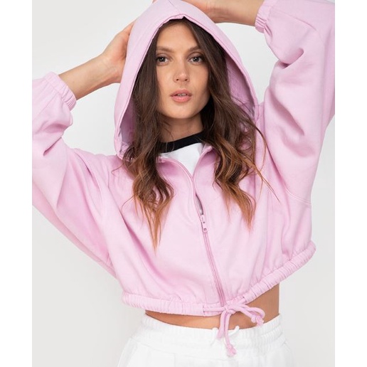 HM Cropped Hoodie Drawstring Zipper. ada sedikit noda coretan