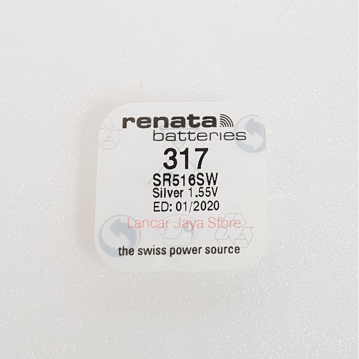 Baterai Renata 317- SR516SW - Original