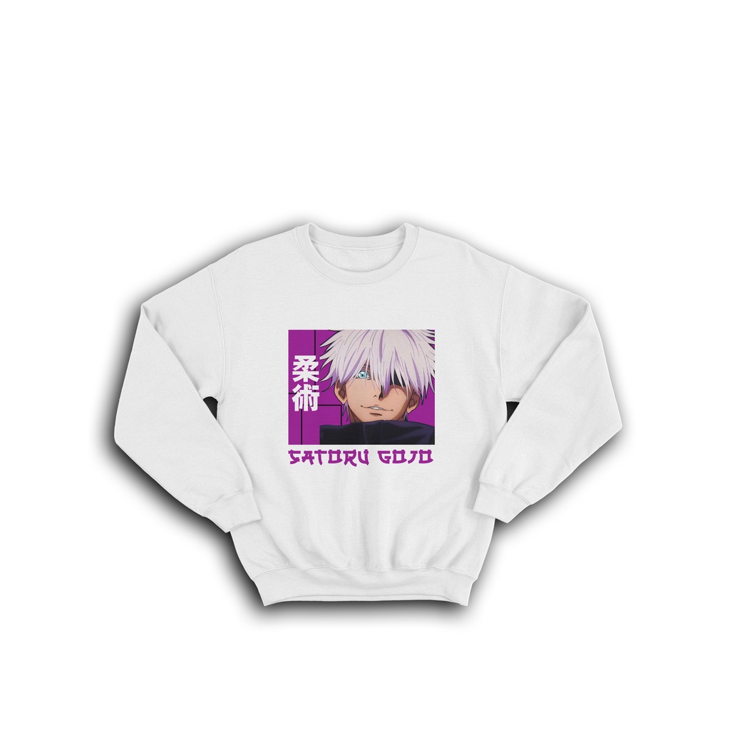 SWEATER CREWNECK ANIME SERIES MANGA JEPANG  GOJO SATORU JUJUTSU  KAISEN INUMAKI