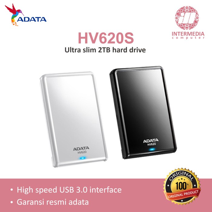 Harddisk eksternal adata SLIM 2TB